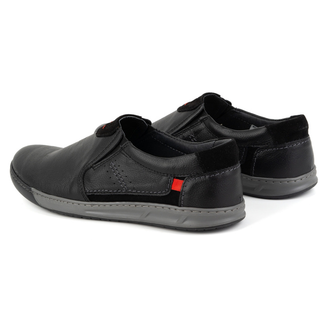 Pánské kožené mokasíny 934K černé