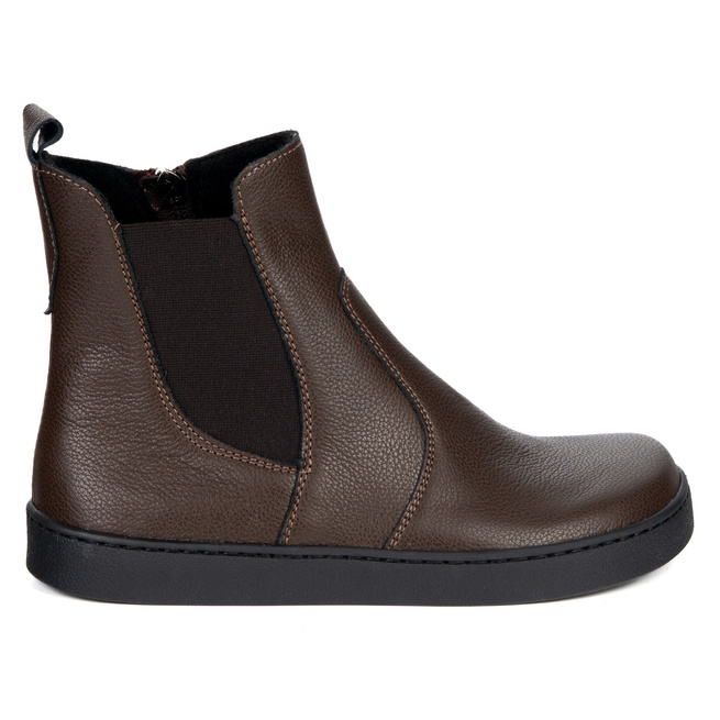 Dámské barefoot boty Brooke se silnějším spodkem hnědé barvy