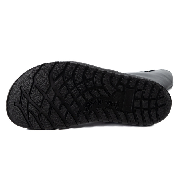 Buty damskie barefoot skórzane kozaki Olivier Hazel czarne licowe