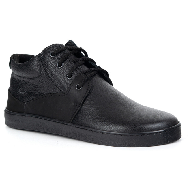 Pánské barefoot zateplené kožené boty Olivier 116KZ black