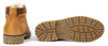 Buty męskie zimowe skórzane trzewiki ocieplane J35S brązowe