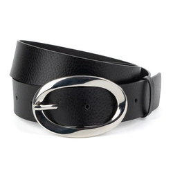 Pasek skórzany damski do spodni D110.40 czarny