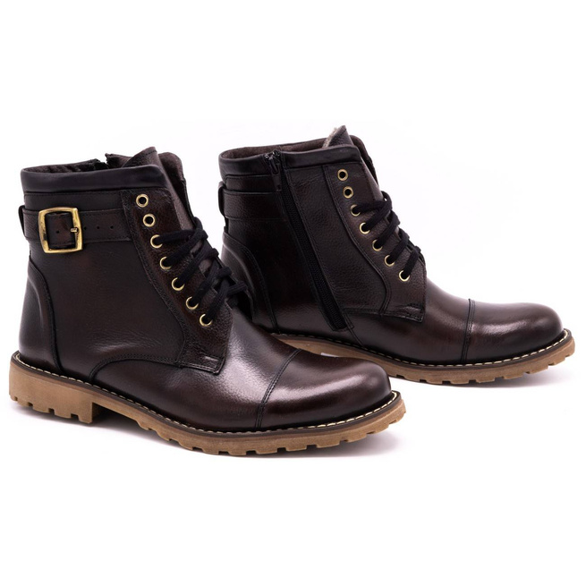 Pánské kožené boty 910MP kabir