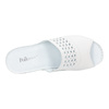 Pollonus dámské kožené prolamované žabky white+perforation5-1400-005