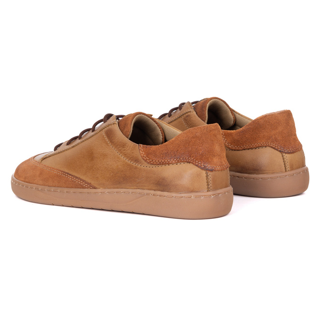 Polské pánské barefoot boty z červené kůže Reno 0548MP