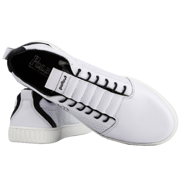 Pánská ležérní kožená obuv 2121P/2 bílá