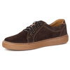 Buty męskie zamszowe skóra naturalna 7136DT brązowe