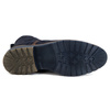 Pánské zimní kožené boty 924K navy blue