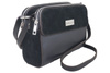 Torebka damska skórzana crossbody - Czarna