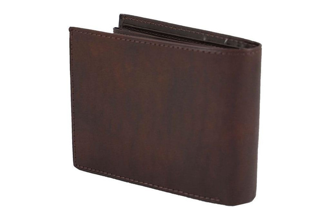 Portfel skórzany męski - Barberini's - Granatowy