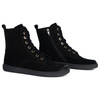 Buty damskie barefoot zimowe skórzane Olivier Liv 1303 ocieplane czarne nubuk