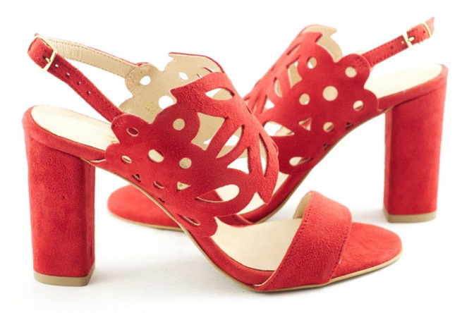 Dámské sandály 02100 červené