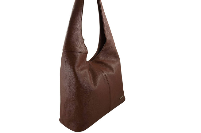 Módní taška se širokým uchem - hnědá