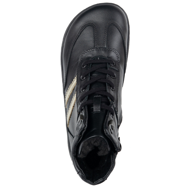 Skórzane buty BAREFOOT damskie zimowe 201MP ocieplane z naturalnej skóry