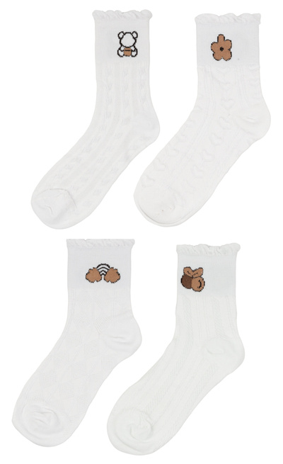 Sada bavlněných ponožek 4 páry velikost 35-38