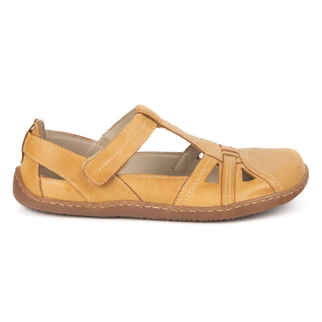 Dámské boty BAREFOOT Ultralight Olivier 1285 Polobotky na suchý zip červené