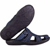 Pánské kožené žabky 217/53KAM navy blue