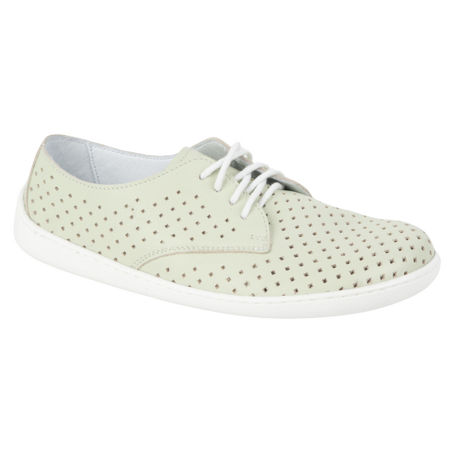 BAREFOOT Dámské minimalistické ažurové boty 1288POL zelené