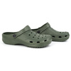 Pantofle lehké dřeváky khaki green