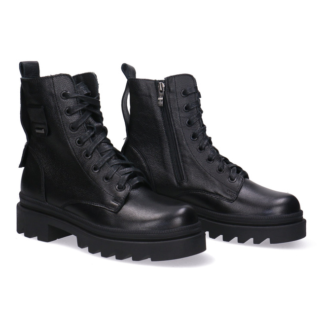 Trzewiki damskie czarne Pollonus 5-1447-010