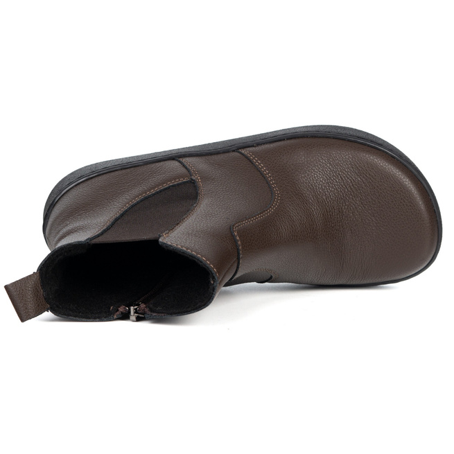 Dámské barefoot boty Brooke se silnějším spodkem hnědé barvy