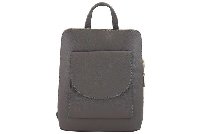 Kožený batoh / poštovní taška - Casual 2v1 - Červená