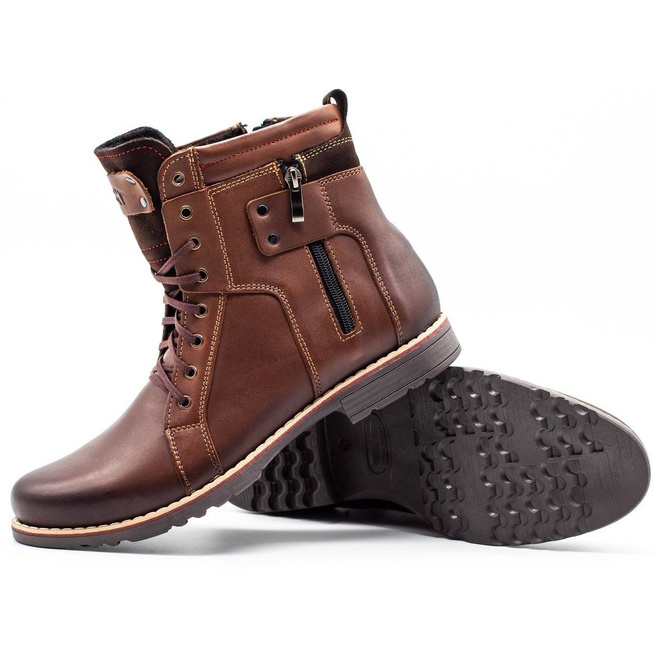 Pánské zimní boty 237 hnědé