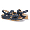 Dámské kožené sandály na suchý zip Pollonus navy blue puma 5-0994-005