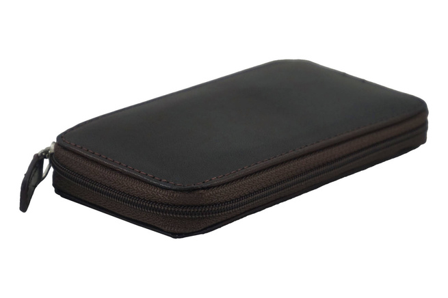 Kožené pouzdro na klíče - hnědé tmavé