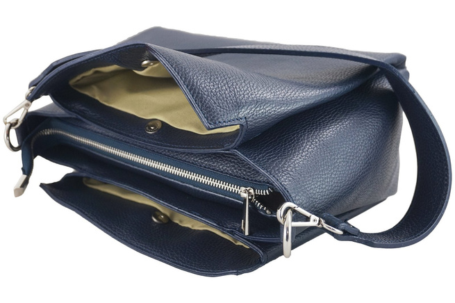 Kabelka se širokým popruhem - bordó