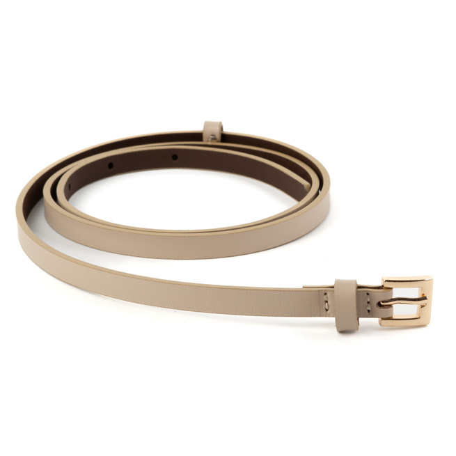 Dámský kožený opasek D139.1 Béžový