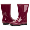 Lekkie POLSKIE kalosze damskie gumowce WYGODNE Roma bordowe