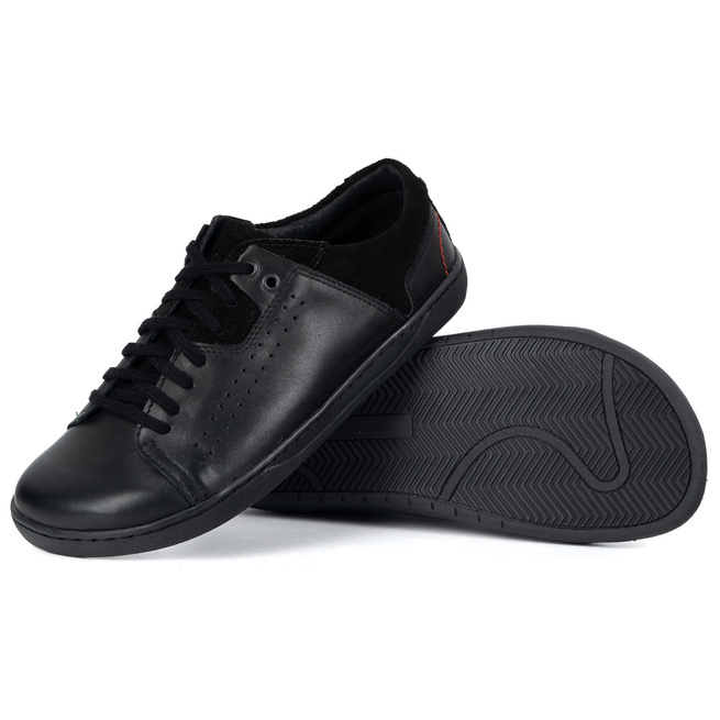 Olivier 990MP barefoot kožená obuv H široká černá