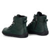 Dámské zimní kožené zateplené vlněné boty barefoot 1292 green