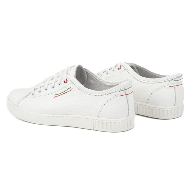 Polbut Kožené tenisky Pánské boty Model 2129 white