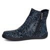 Damskie buty barefoot sztyblety z zamkiem ocieplane 1263 wzory granatowe
