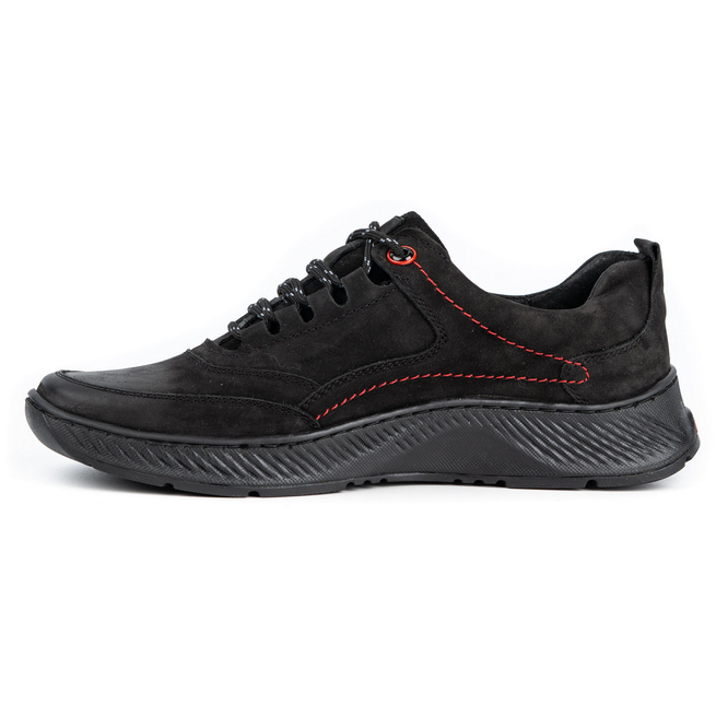 Pánská kožená obuv SPORT 922K black nubuck