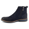 Pánské zimní kožené boty 924K navy blue