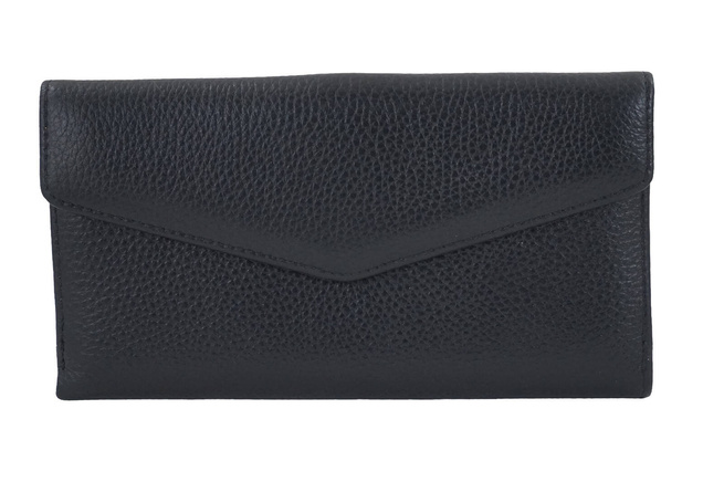Velká peněženka se zlatým zapínáním - černá