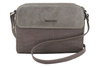 Stylová tříkomorová crossbody kabelka - Béžová tmavá
