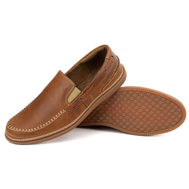 Pánské nazouvací boty 314GT camel