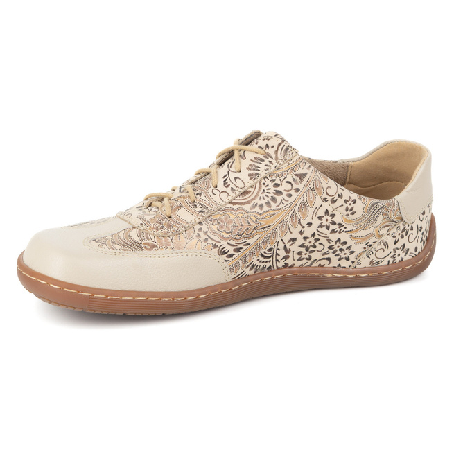 BAREFOOT dámská minimalistická kožená obuv 1287 beige
