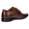 Pánská společenská kožená obuv 256T5 hnědá