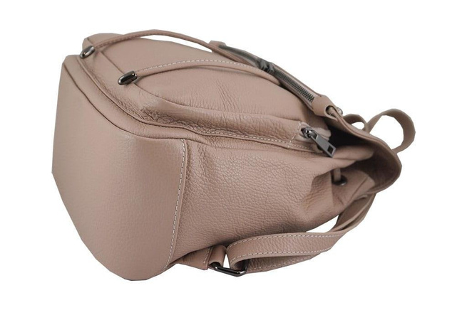 Plecak damski skórzany - Barberini's - Granatowy