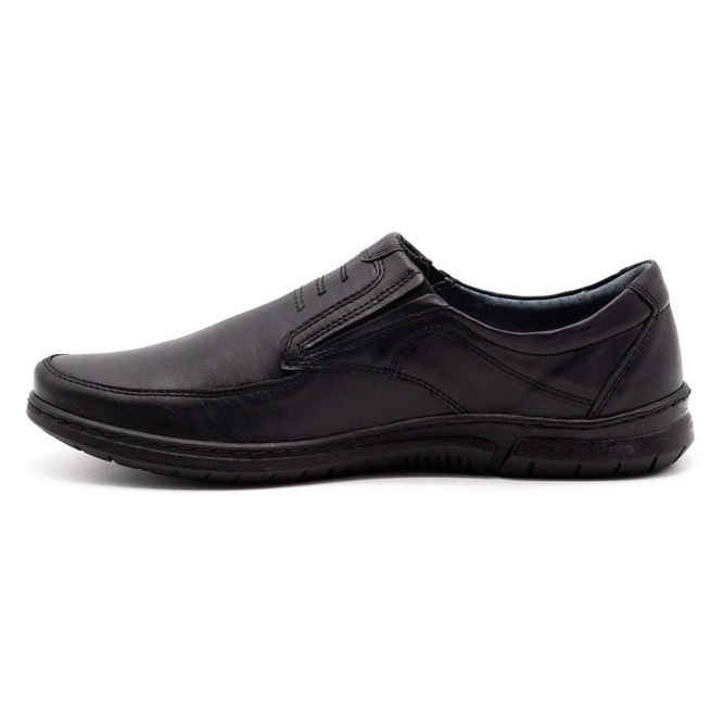 Buty męskie slip-on 7053 czarne