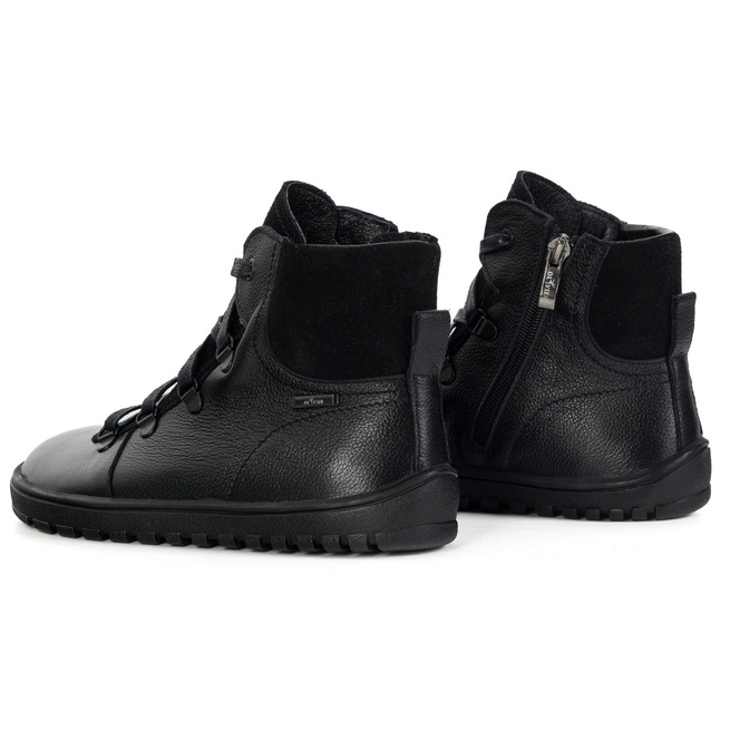 Buty damskie barefoot Madison ocieplane naturalną wełną merino czarne