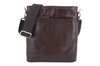 Pánská italská kožená taška - Barberini's - Hnědá tmavá