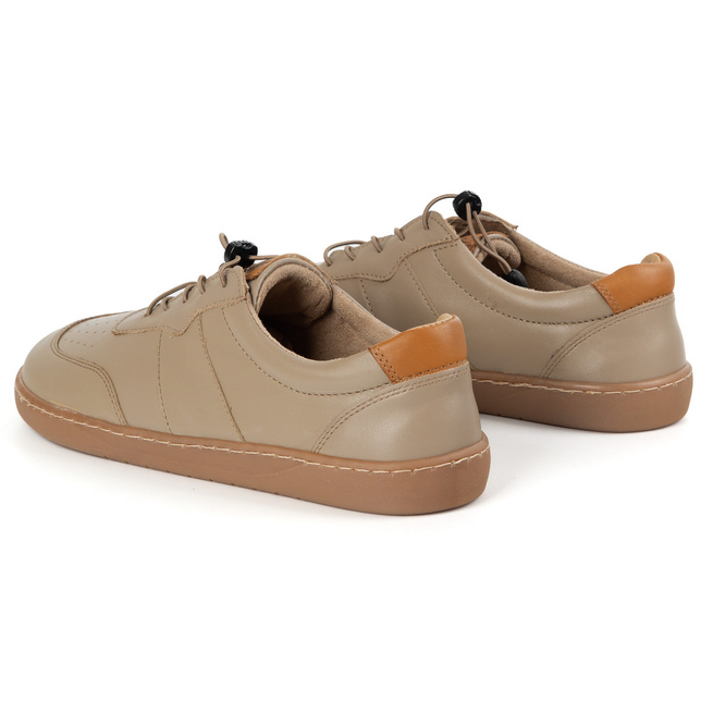 BUTY DAMSKIE BAREFOOT SKÓRA MINIMALISTYCZNE SZEROKIE ARIA cappuccino 103MP