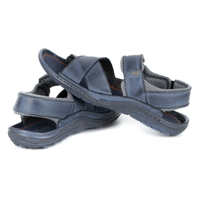 Pánské kožené sandály 336GT - ideální na dovolenou, lehké a pohodlné