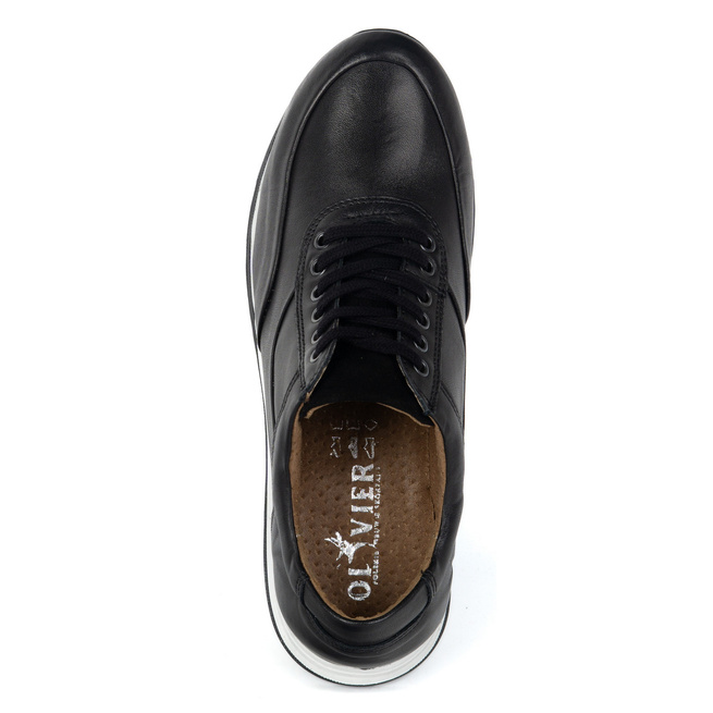 Buty męskie skórzane casual 902KNT czarne